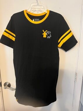 Dutch Bros Brothers T shirt black and yellow trim Medium or unisex shirt